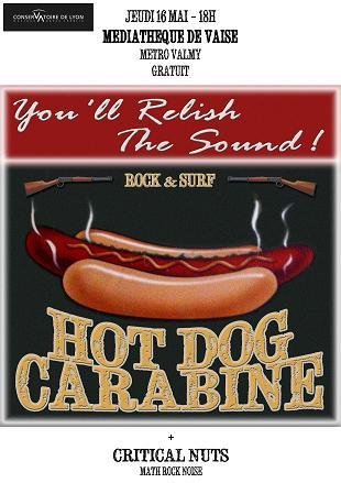 Hot Dog Carabine + Captain Scout & The Fabulous Chap à la Médiathèque de Vaise Surf music Rock lyon concerts 2 amply hotdog carabine1 Hot Dog Carabine + Captain Scout & The Fabulous Chap à la Médiathèque de Vaise